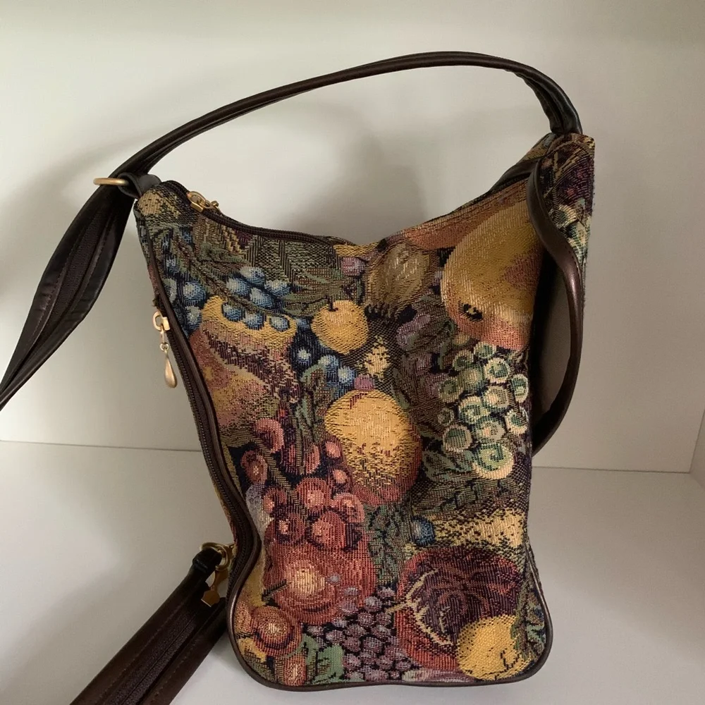 Vintage brocade purse backpack 2 in 1 - Picture 5 of 16